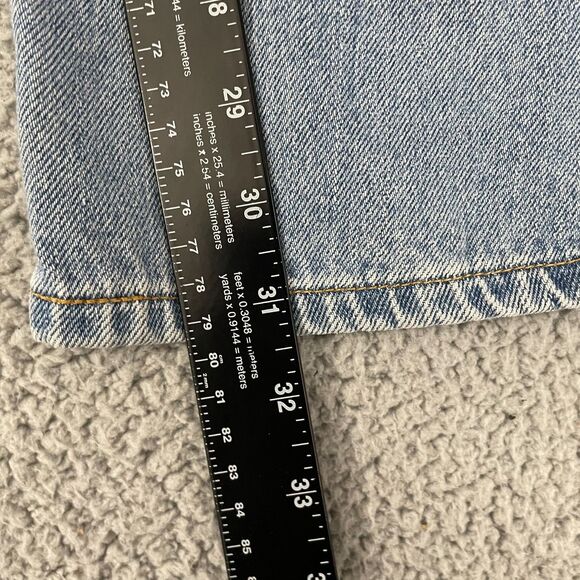 Vintage Levi's 577 Jeans Women 12 Light Wash Loose Fit Light Wash Denim Y2K - Picture 9 of 11